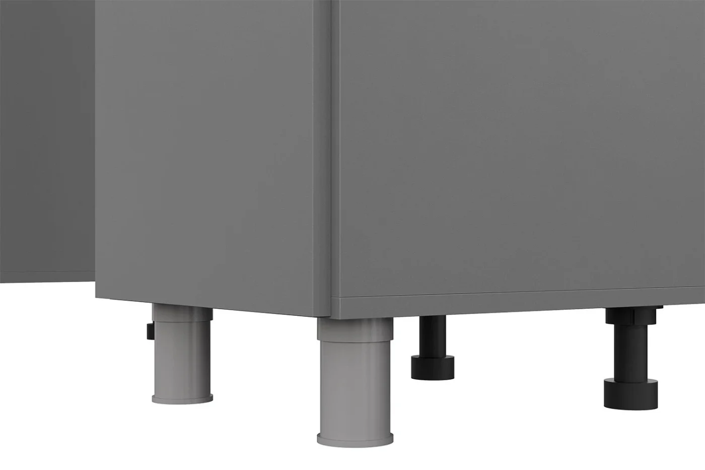 Кухонный гарнитур Hoff Денвер, 1,6 м, 160х216х60, цвет графит серый/дуб сонома